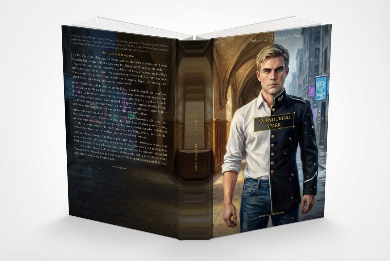 An Enduring Spark - 3D Cover Mockup