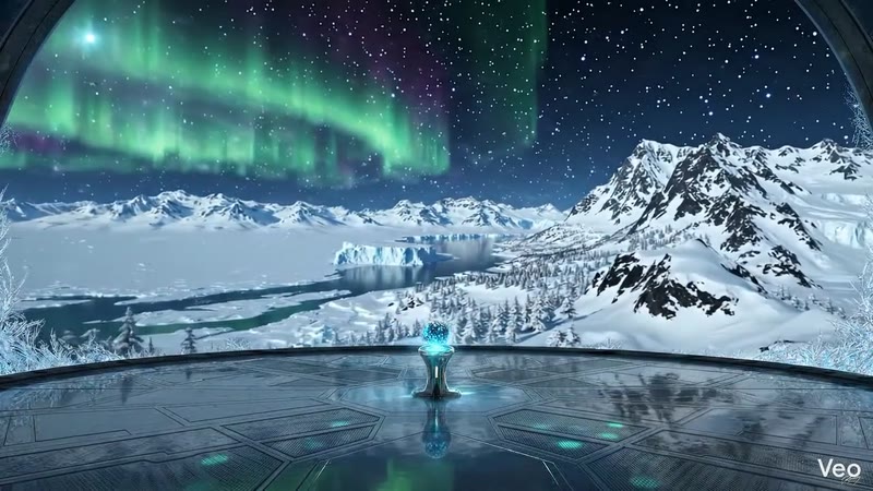 Arctic tundra hologram